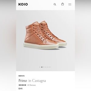 KOIO Primo Castagna Men's Boots - Tan and Cream